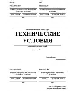 Согласование технических условий